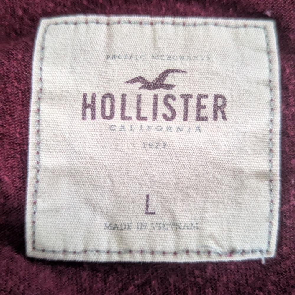 Hollister Deep Red Long Sleeve